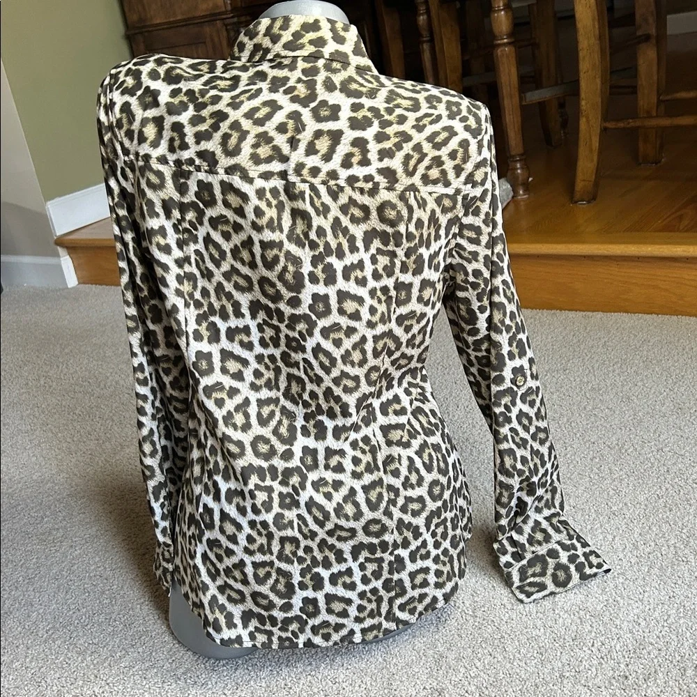MICHAEL KORS, LEOPARD PRINT BLOUSE